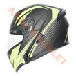 KC-ÇENE AÇILIR VİZÖRLÜ KASK [KC902] [SARI - SİYAH] [S] E BELGELİ