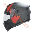 KC-KAPALI VİZÖRLÜ KASK [KC316-1] MAT SİYAH - KIRMIZI [S] E BELGELİ